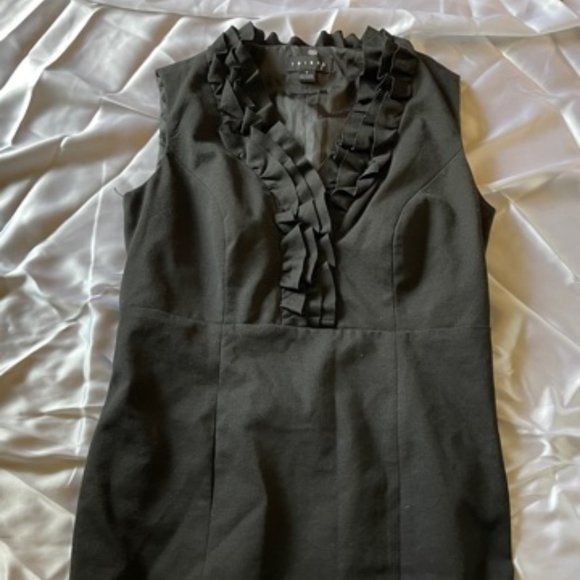 Sleeveless Black Dress Tribal Size 8 - Picture 1 of 4